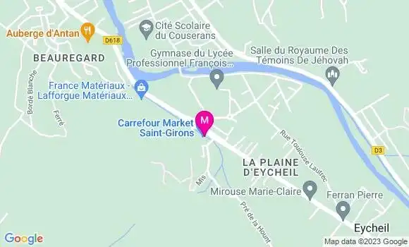 Localisation Carrefour Market