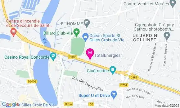 Localisation Relais des Salines