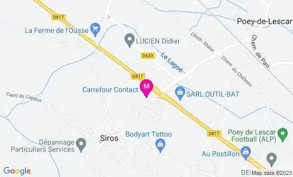 Localisation Carrefour Contact