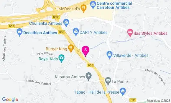 Localisation Relais des Bastides