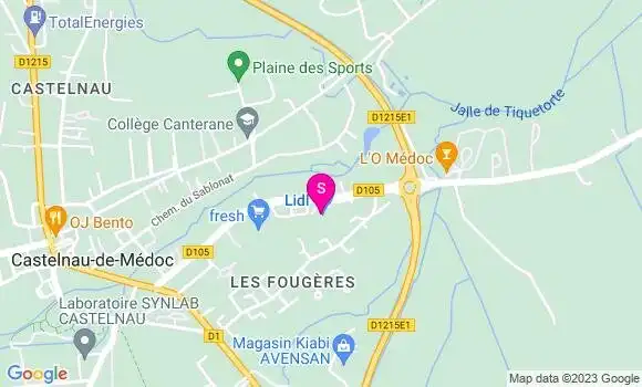Localisation Supermarché Casino