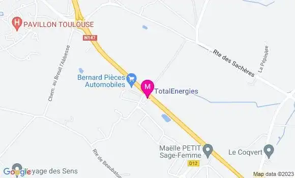 Localisation TotalEnergies