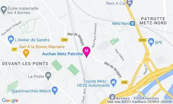 Localisation Auchan