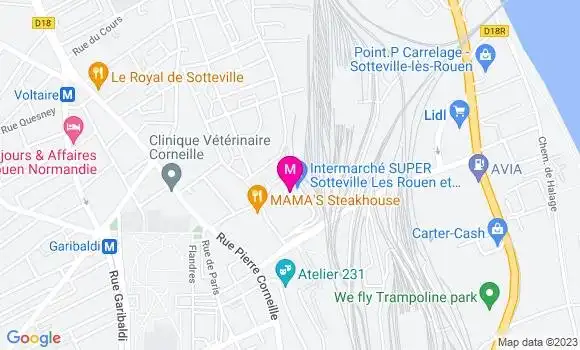 Localisation Intermarché Station
