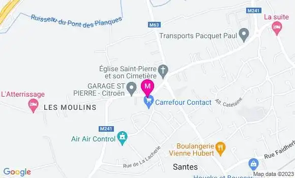 Localisation Carrefour Contact