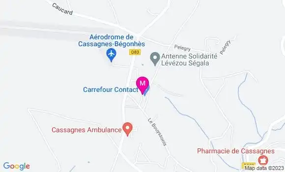 Localisation Carrefour Contact