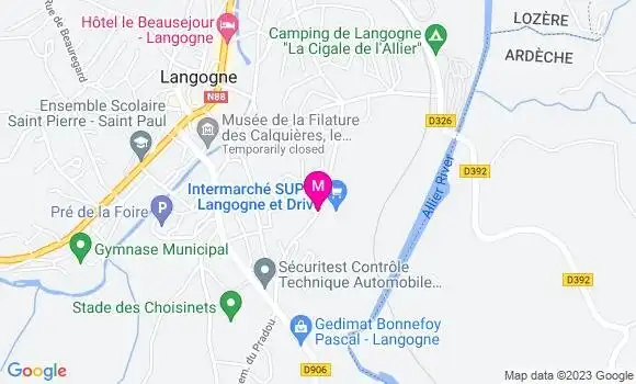 Localisation Intermarché Station