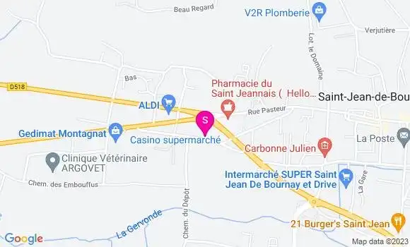Localisation Géant Casino