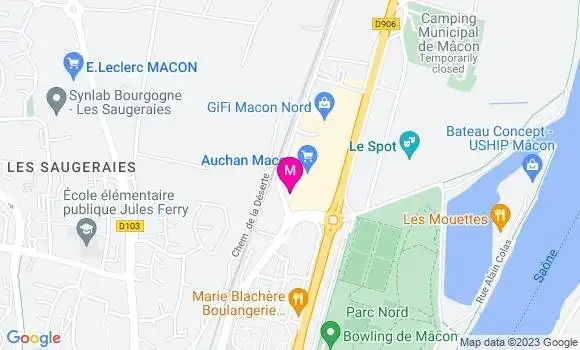Localisation Station Auchan