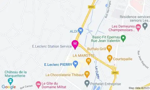 Localisation Station Leclerc