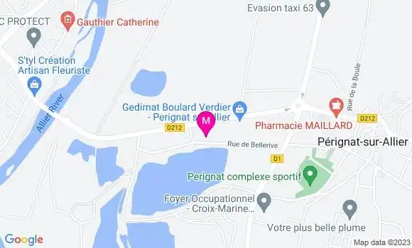 Localisation Intermarché Station Perignat sur Allier