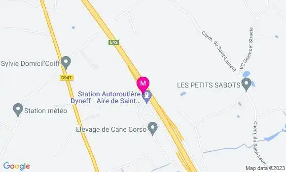 Localisation Aire de Saint Eloi