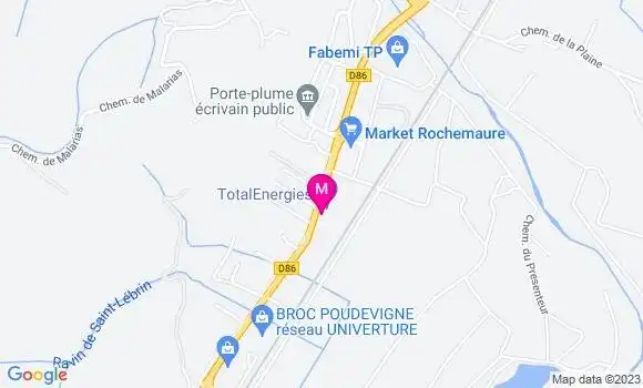 Localisation Relais de la Roche Noire