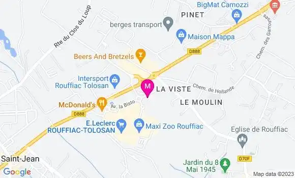 Localisation Station Leclerc
