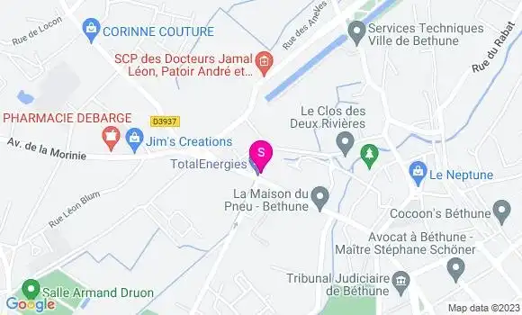 Localisation TotalEnergies