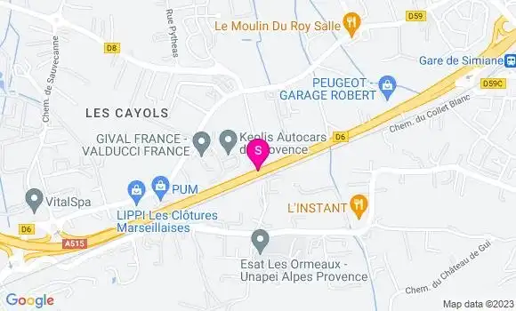 Localisation Avia Relais de Provence