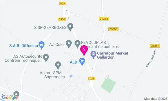 Localisation Carrefour Market