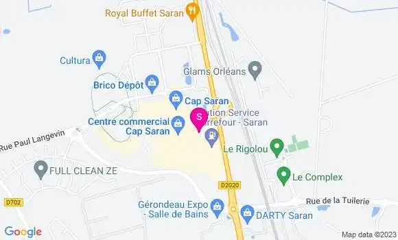 Localisation Station Carrefour