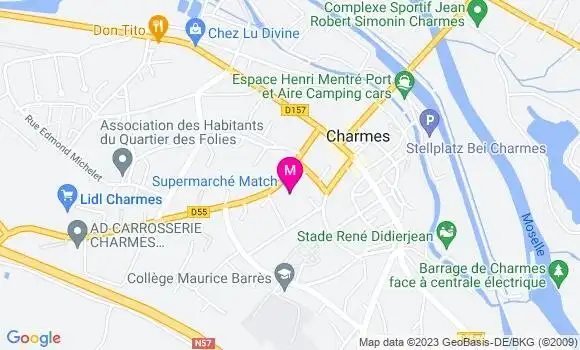 Localisation Supermarché Match