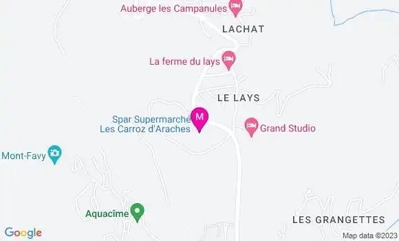 Localisation Spar Supermarché
