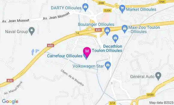 Localisation Station Carrefour