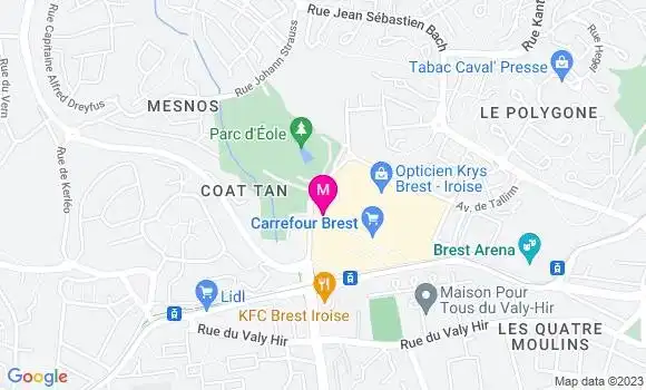 Localisation Station Carrefour