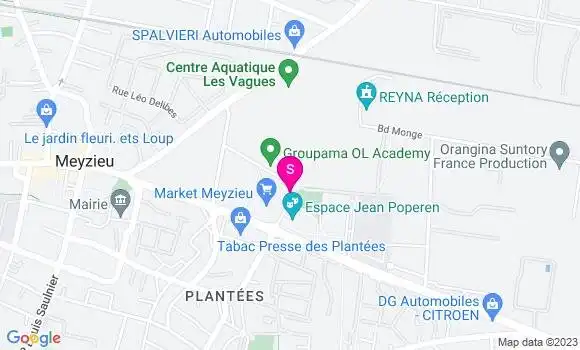 Localisation Carrefour Market