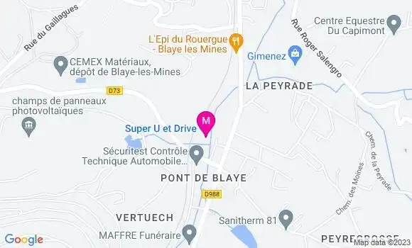 Localisation Super U