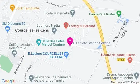 Localisation Station Service Leclerc