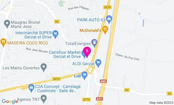 Localisation Carrefour Market