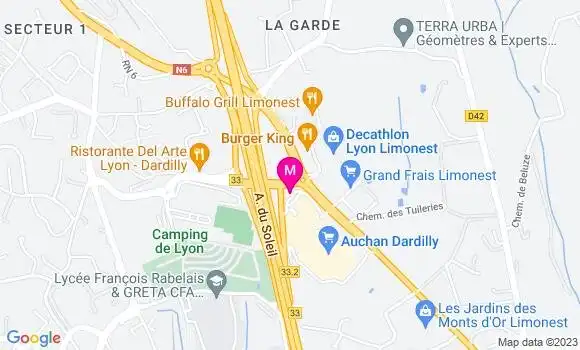 Localisation Station Auchan
