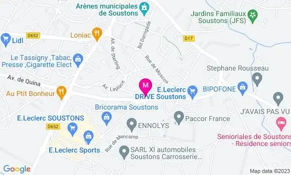 Localisation Station Leclerc
