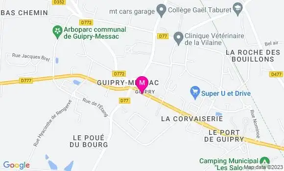 Localisation Station Elan