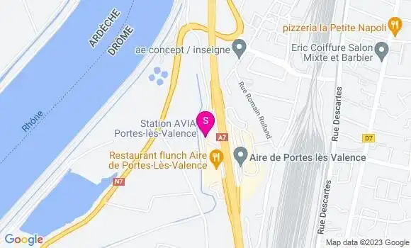 Localisation Station Avia
