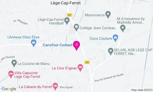 Localisation Carrefour Contact