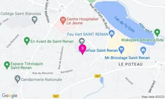 Localisation Station Carrefour