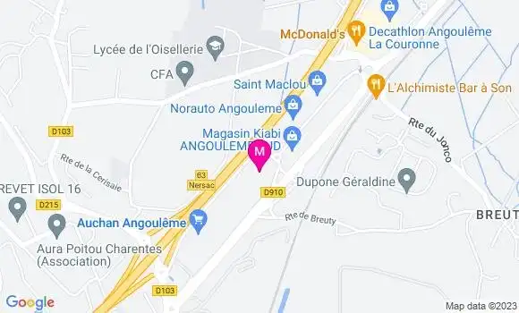 Localisation Station Auchan