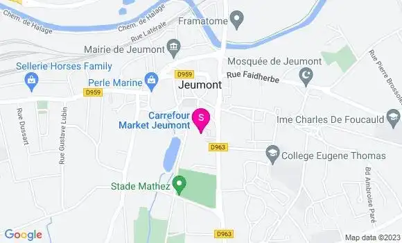 Localisation Carrefour Market