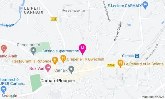 Localisation Supermarché Casino