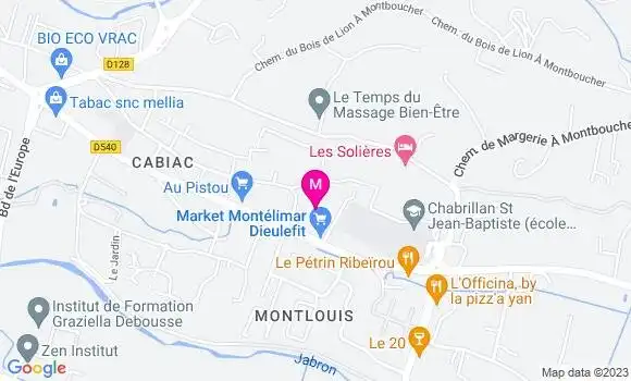 Localisation Carrefour Market