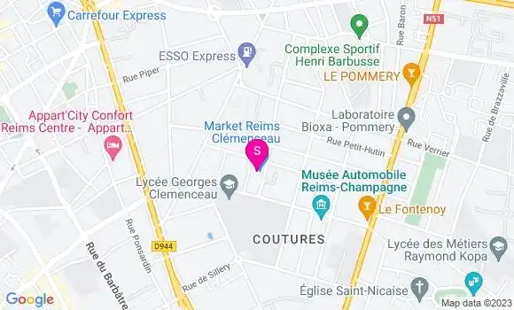 Localisation Carrefour Market
