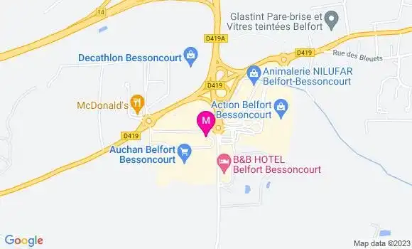 Localisation Station Auchan
