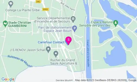 Localisation Carrefour Contact