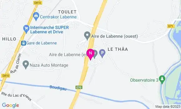 Localisation Esso Labenne Est
