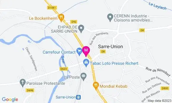 Localisation Carrefour Contact