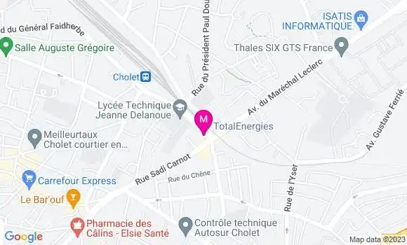 Localisation TotalEnergies
