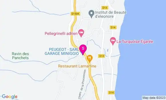 Localisation Garage Miniggio