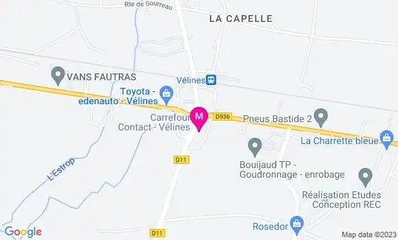 Localisation Carrefour Contact