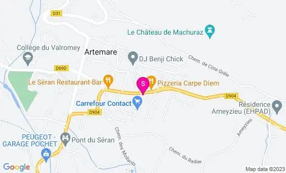 Localisation Carrefour Contact