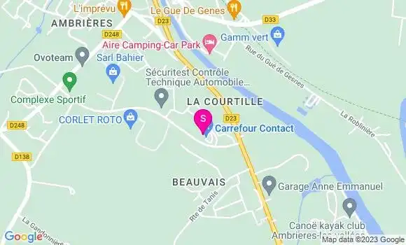 Localisation Carrefour Contact